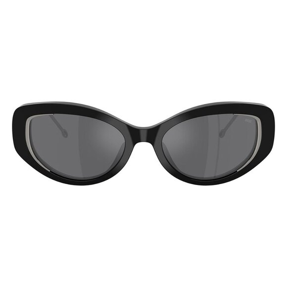 New DIESEL Black Round DL2001MU 701/6G Sunglasses Women - Picture 2 of 6